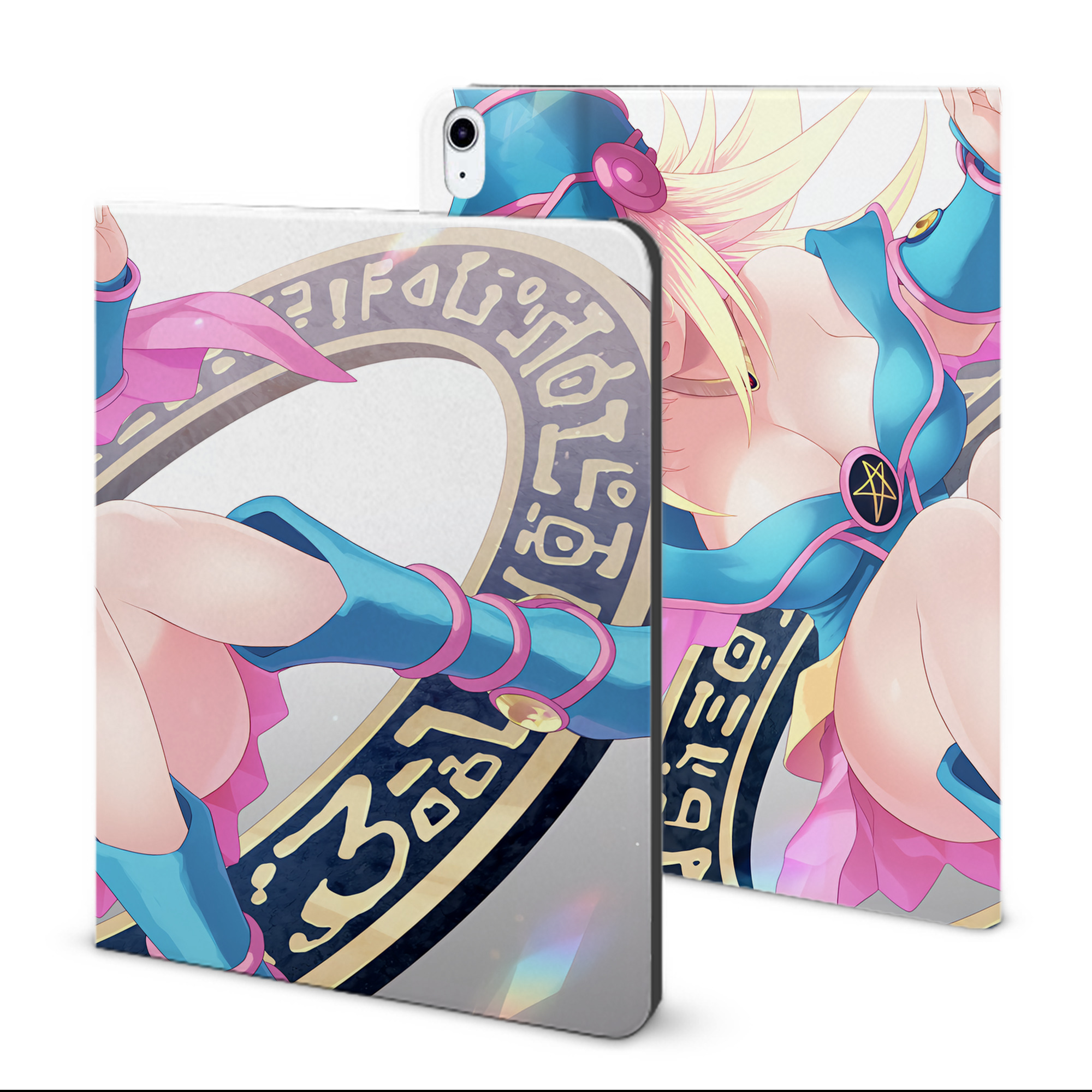 （画像用） 遊☆戯☆王 Yu-Gi-Oh! IPad ケース ブック型 PUレザー TPU 耐衝撃 軽量 薄型 ペン収納なし 全面保護 IPad 各モデル対応